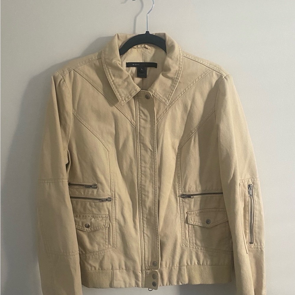 Marc Jacobs Tan Utility Jacket with Classic Collar